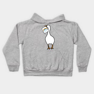 Goose with Stolen Essential Worker Rainbow Card Kids Hoodie